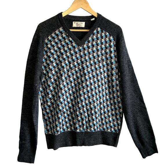 Men's Penguin Lambswool V-Neck Sweater Size Large
